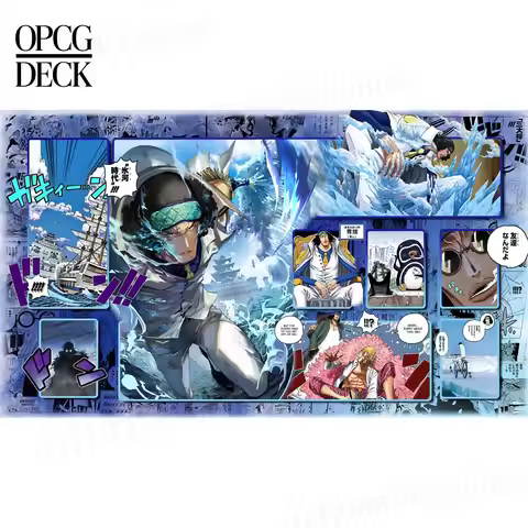 One Piece Opcg Playmat Card Kuzan Kuzan (Aokiji) Playmat Anime Playmat High-Quality Card Game Mat 60