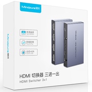 Mindpure HDMI Video Switcher 4-port 4K 60Hz 4 Port 3 Input 1 Output HDMI Switch 3x1
