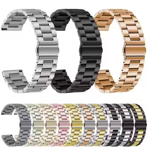 Stainless Steel Strap For Garmin Vivoactive 5 4 4S Band Watch Venu 2 2S 3S Plus SQ Forerunner 255 26