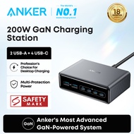 Anker Prime Charger, 200W 6-Port GaN Charging Station, USB-C PD Fast Charging Desktop Charger, Compa