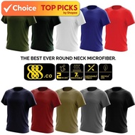 888.CO Unisex Adult Round Neck T-Shirt - Microfiber, Anti-Bacterial, 135 grams