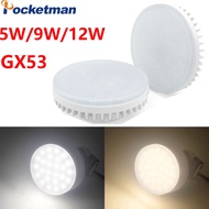 Pocketman  GX53 LED Light 5W  9W 12W Lampada LED Cabinet LED Bulb  Wine Cabinet Light Warm Cold Whit