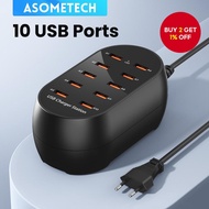 10 Ports Desktop USB Charger 50W/10A Multi Port Charging Station For iPhone Samsung Xiaom Tablet Mul