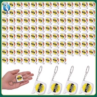 [yingchuanshui.my] Mini Tape Measure Keychains 100 Pcs, 1.5 Inch Retractable Measuring Tape with Sli