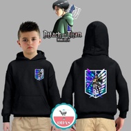 AOT attack on Titan Levi Ackerman Shingeki kids jacket kids Hoodie jacket boys sweater/