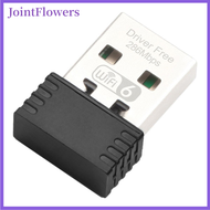 JointFlowers มินิ WIFI 6การ์ดเครือข่ายยูเอสบี802.11ax 286M 2.4GHz Wi-Fi Lan ไดรเวอร์แล็ปท็อปพีซีฟรีสำหรับ Windows 7 10 11 WPA Dongle