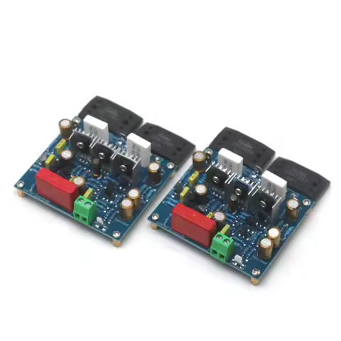 2PCS MX50 SE SANKEN 2SC3264 A1295 100W×2 dual-channel audio power amplifier board HiFi stereo amplif
