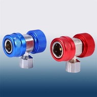 2x R134A AC Air Condition Adjustable Quick Coupler High Low Adapter Connector Manifold Gas Connector