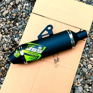 Exhaust pipe YOSINGGG Canister BLACK COLING 38MM for KLX 150 KLX 140 XR 150 XR 200 CRF 150 CRF 230 X