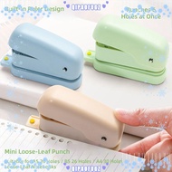 QIPAOMY Hole Puncher, Mini Labor-Saving 6-Hole Puncher, Simple Handheld Loose-Leaf Hole Punch|A5/B5/