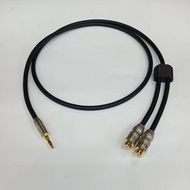 Ghiselijaya_ 1Mtr Aux Cable Plus 3.5Mm Jack Male To 2 Rca Female