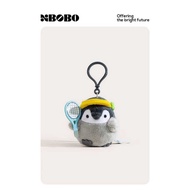 XBOBO Handsome Tennis Athlete Penguin Plush Doll Unique Bag Pendant Cute Student Schoolbag Pendant