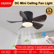 GEJIESE 26Inch Nordic Ceiling Fan With Light 6 speed Wind Tricolor Light Fan Ceiling Dc Motor Fan