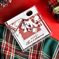 TX💓 ไทม์พีชปฏิทิน2026ปฏิทินตั้งโต๊ะพร้อมไฟ LED 3D กระดาษปฏิทินแบบฉีกเป็นชิ้นแผ่นจดบันทึกของขวัญสำหรั