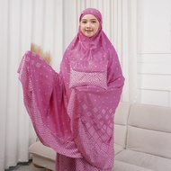 JUMBO Balinese RAYON Prayer Robe with Ruffles Mukena Travel Mukena Travel Mini Pouch Mukena Travel J