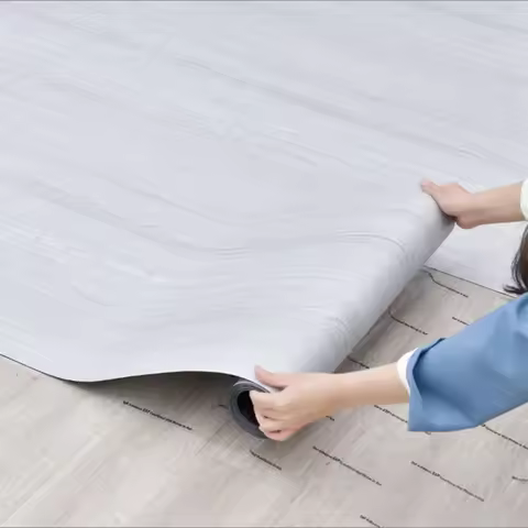 3D Retro Wood Grain Wallpaper, Peel And Stick Flooring Waterproof Floor Tiles, Removable Sticker, 1R