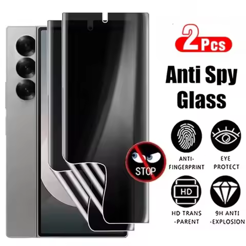 2Pcs Privacy Hydrogel Film For Samsung Galaxy Z Fold 6 Fold 5 4 3 Anti Spy Screen Protector for Sams