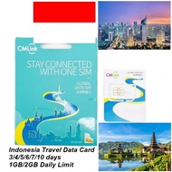 CMLink Travel Data Card Indonesia Internet Data 5G Online SIM Card HK Card