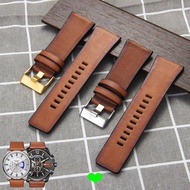 24mm26mm Vintage Cowhide Strap Suitable for Dissay DZ4476/4482 DZ7408 DZ7406 DZ4318 Flat Direct Inte