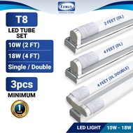 LEMAX T8 LED TUBE Complete Set (2FT/4FT) Lampu Kalimantang Bulb Siling 2, 4 Kaki