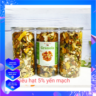 Granola Ăn Kiêng Siêu Hạt 5% Yến Mạch Không Đường Hộp 500g