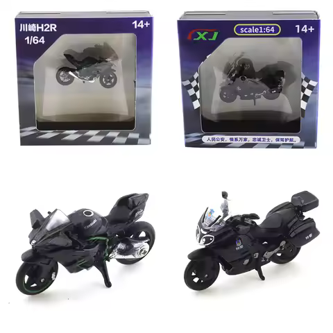 1/64 Kawasaki H2R Motorcycle Toys Car Alloy Toys Motor Vehicle Diecast Metal Model Kids Xmas Gift To