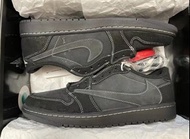 ✨Travis Scott x Jordan Air Jordan 1 Low OG "Black/Phantom" 黑武士 低幫 男女同款 黑色 倒鉤4.0