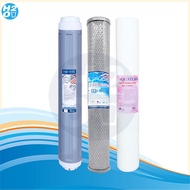 ไส้กรองตู้น้ำหยอดเหรียญ 3 ขั้นตอน 20 นิ้ว ไส้กรองน้ำครบชุด PP Carbon Resin ยี่ห้อ iFresh Aquatek Hyd