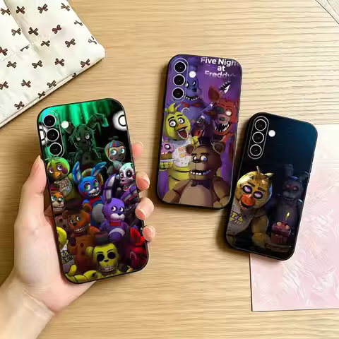 Five N-Nights At F-Freddys Fnaf Phone Case For Samsung Galaxy A73,A72,A71,A70,A53,A52,A51,Others Sof