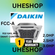 DAIKIN R32 CEILING CASSETTE NON INVERTER FCC-A FCC50AV1MF FCC60AV1MF FCC85AV1MF 2HP 2.5HP 3HP WIFI U