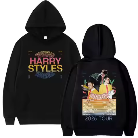 Y2k Hip Hop Pullover Clothing Harry Styles Together Tour Album 2026 Hoodie Fashion Fleece Oversized 