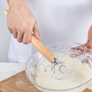 43cm Oak Handle Flour Coil Mixer Baking Tools