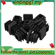 【】12 Pcs 15mm x 15mm Plastic Square Caps Tube Pipe Inserts End Blanking