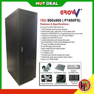 Hotdeal ( P1880FS ) GrowV 19" 18U 600x800 Floor Stand Server Rack - 19" GrowV 18U Server Rack Deskto