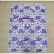 200pcs Thank You Plastic Bag 11" x 15" / Tq Bag / Plastic Bag /Die Cut Bag/Plastic Bag Bercorak/ Pla