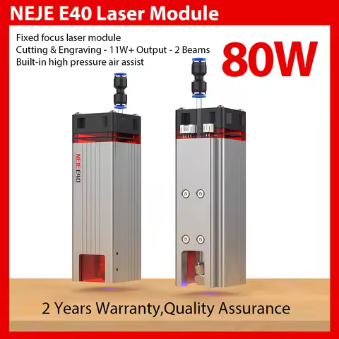 2025 NEJE New E40 Laser Module Fixed-Focus 11W-Output 2 BEAM Professional Cutting and Mark Stainless