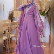 GAMIS PESTA DRESS PESTA RIHANNA 4 ORI BY AURA HIJAB ORIGINAL BRAND GAMIS WANITA GAMIS TERBARU GAMIS