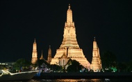  Chao Phraya River Night Cruise by Longtail Boat in Bangkok