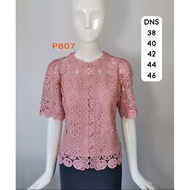 PINK BROCADE BLOUSE TOP BOUTIQUE CASUAL WEAR IMPORT MADE IN THAILAND BANGKOK PINK BOUTIQUE
