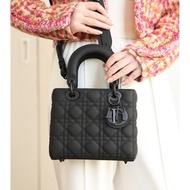 DIOR🖤黑色啞光皮LADY DIOR黛妃包M0538SLOI