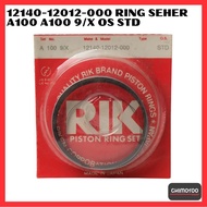 12140-12012-000 PistonRing SUZUKI A100 A100 9/X Os Oversize Std Size