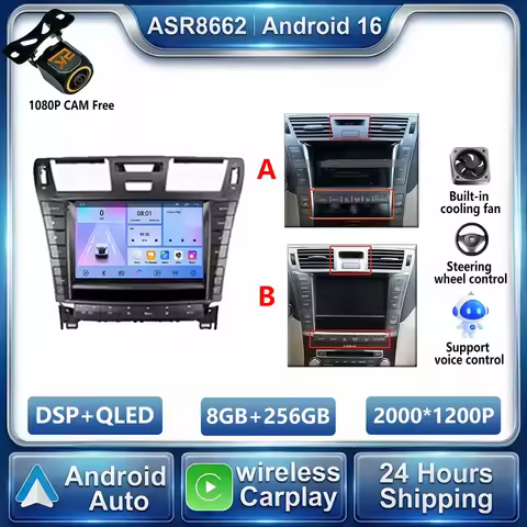 For Lexus LS460 LS600H XF40 4 lV 2006 - 2012 Android 16 Multimedia Head Unit QLED Navigation GPS Rad