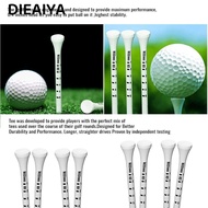 DIEAIYA 100pcs Golf Wood Tees, Wooden Digital Scale White Striped Golf Tee, Professional 69/83mm Gol