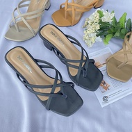 CLEARING WAREHOUSE CHERRY COLLECTION - NATALIA WOMEN'S HEELLS SANDALS CHUNKY NEWEST RUBBER SANDALS C