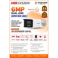 Hikvision DS-2CD1T63G2P-LIUF/SL 6MP Dual Lens Stitched Wide Angle Smart Hybrid Light Fixed Bullet Ne