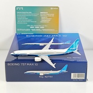 NG Models 90004 1: 400 Boeing Original Factory B737 MAX 10 N27751 Alloy Model