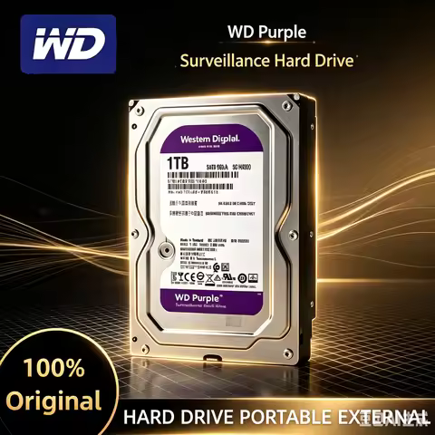 WD Purple HDD 1TB 2TB 3TB 4TB SATA 6.0Gb/s 3.5" Protable Hard Drive Disk For Security System Video R