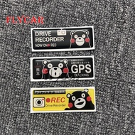 1 Piece 3D Kumamon Sticker GPS RED Crystal Soft Glue Car Sticker Graphics JDM Racing Applique Motor 