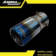 AmmaExhaust-Original Muffler Cutter inlet 3inch and OutTip 3.5inch Full stainless Muffler Exhaust