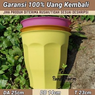 Beautiful Gold Flower Pot No. 25 Tall - Diameter 25 Cm